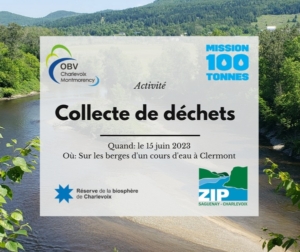 Affiche annonce de la collecte de déchets à Clermont